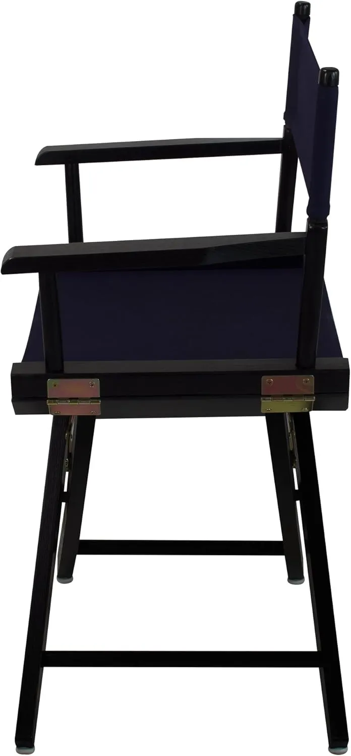 American Trails Extra-Wide Premium 18" Director's Chair Black Frame with Navy Canvas
