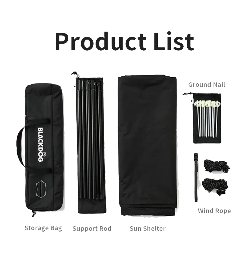 and Durable Cover Comprehensive product line Outdoor Use Black Weather-Resistant Dog Full Black for Tarp Cross-border shipping