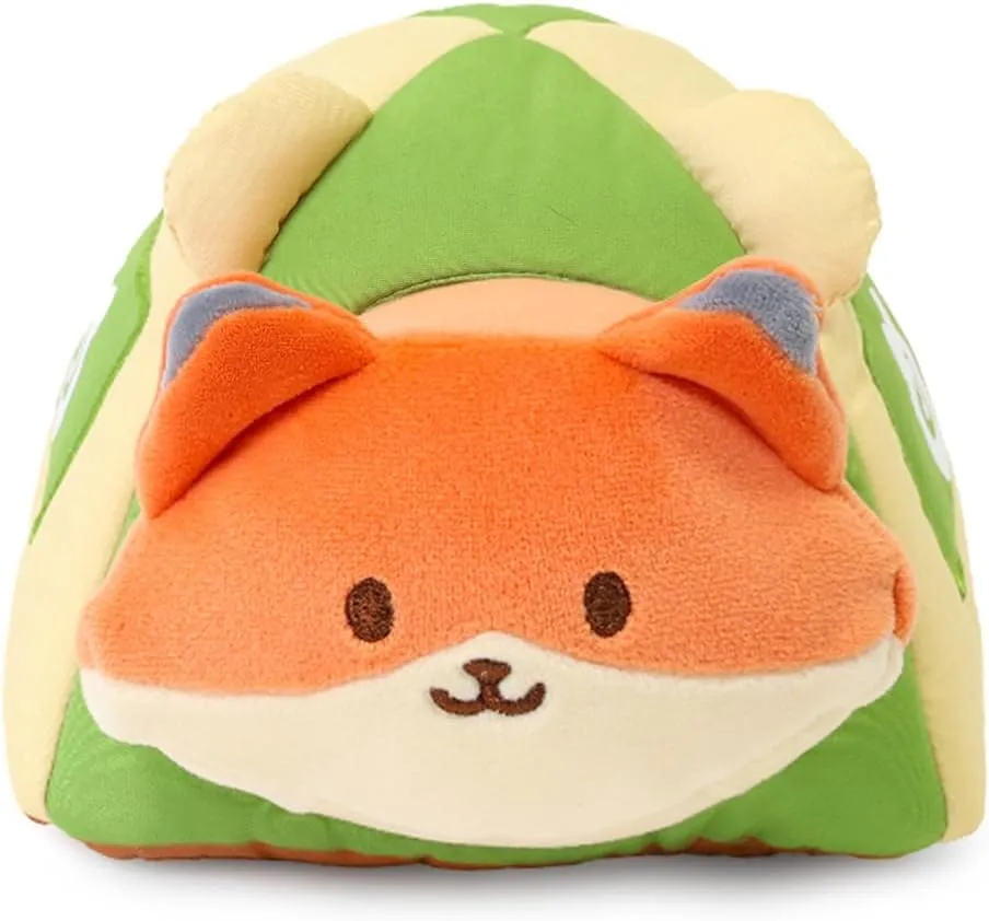 Anirollz Stuffed Animal Plush Toy – Camping Foxiroll in Tent 6" Small Outfitz Plush Doll | Soft, Squishy, Warm, Cute, Comfort, Safe | Birthday