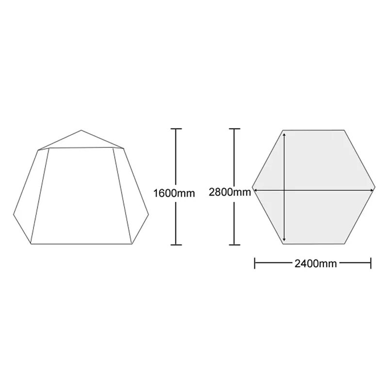 AQUANEST - Quick Tent PU 3000mm 5-7 ppl