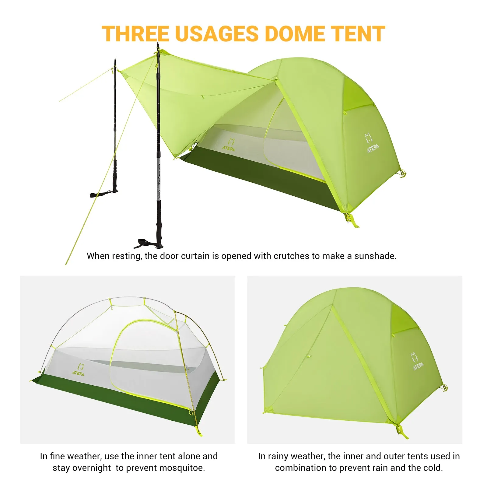 ATEPA Hiker 1-person Backpacking Tents