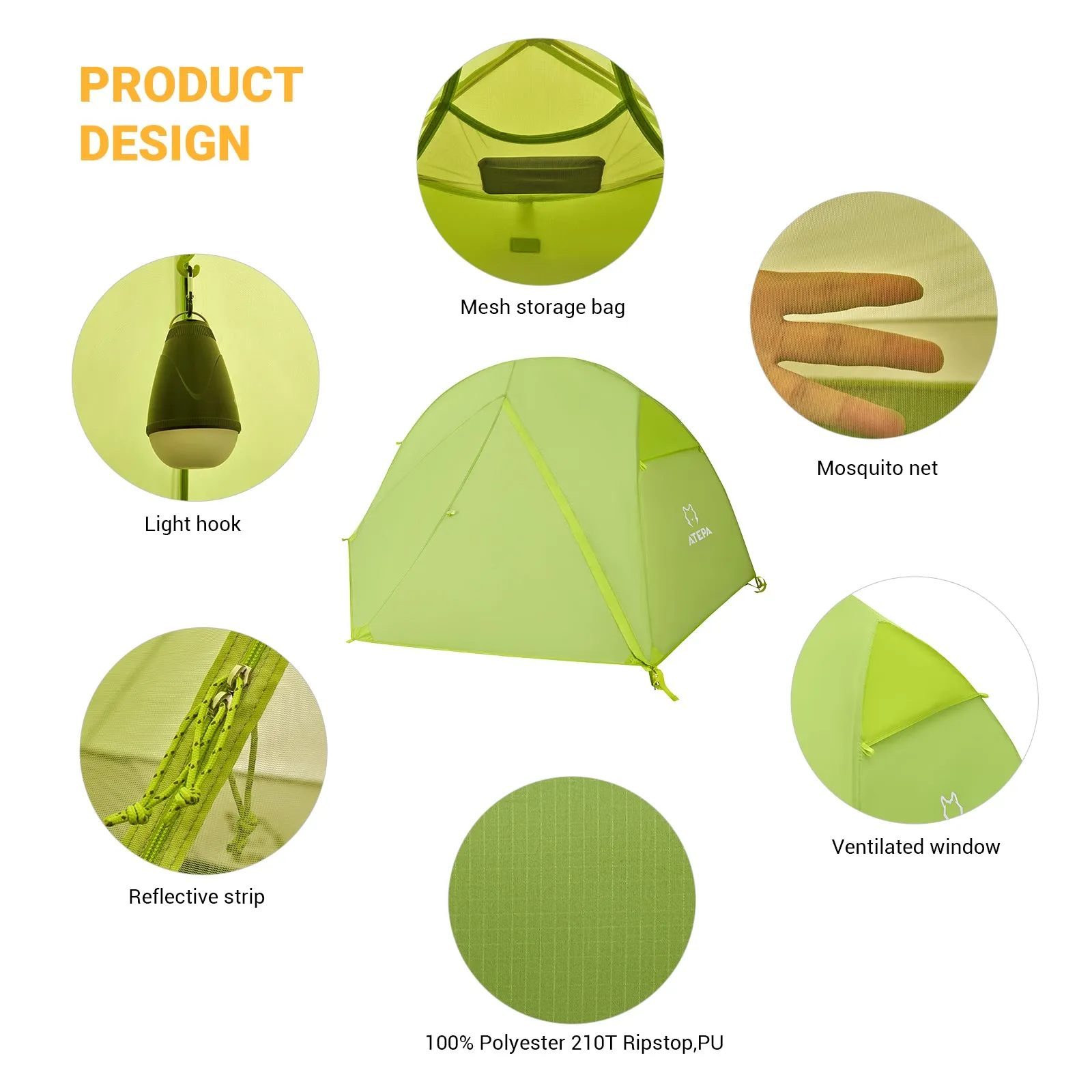 ATEPA Hiker 1-person Backpacking Tents