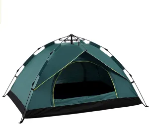 Automatic Pop Up Tent Family Camping Tent 2-3-4 Person Portable Tent Spring Type Fast Open Windproof for Camping Hiking Mountaineering