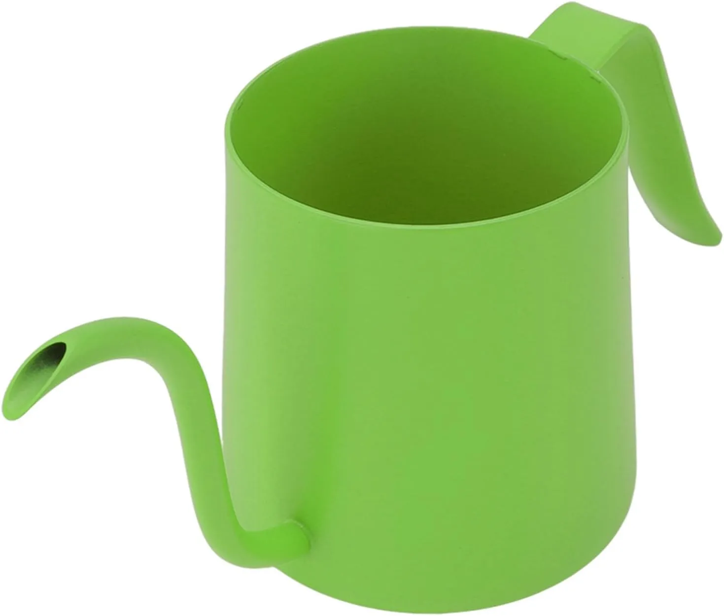AYNEFY Small Gooseneck Kettle, Stainless Steel Pour Over Spout Coffee Tea Pot Long Narrow Drip Cup for Home Office Outdoor Camping Traveling Hiking 250ML Capacity (Green)