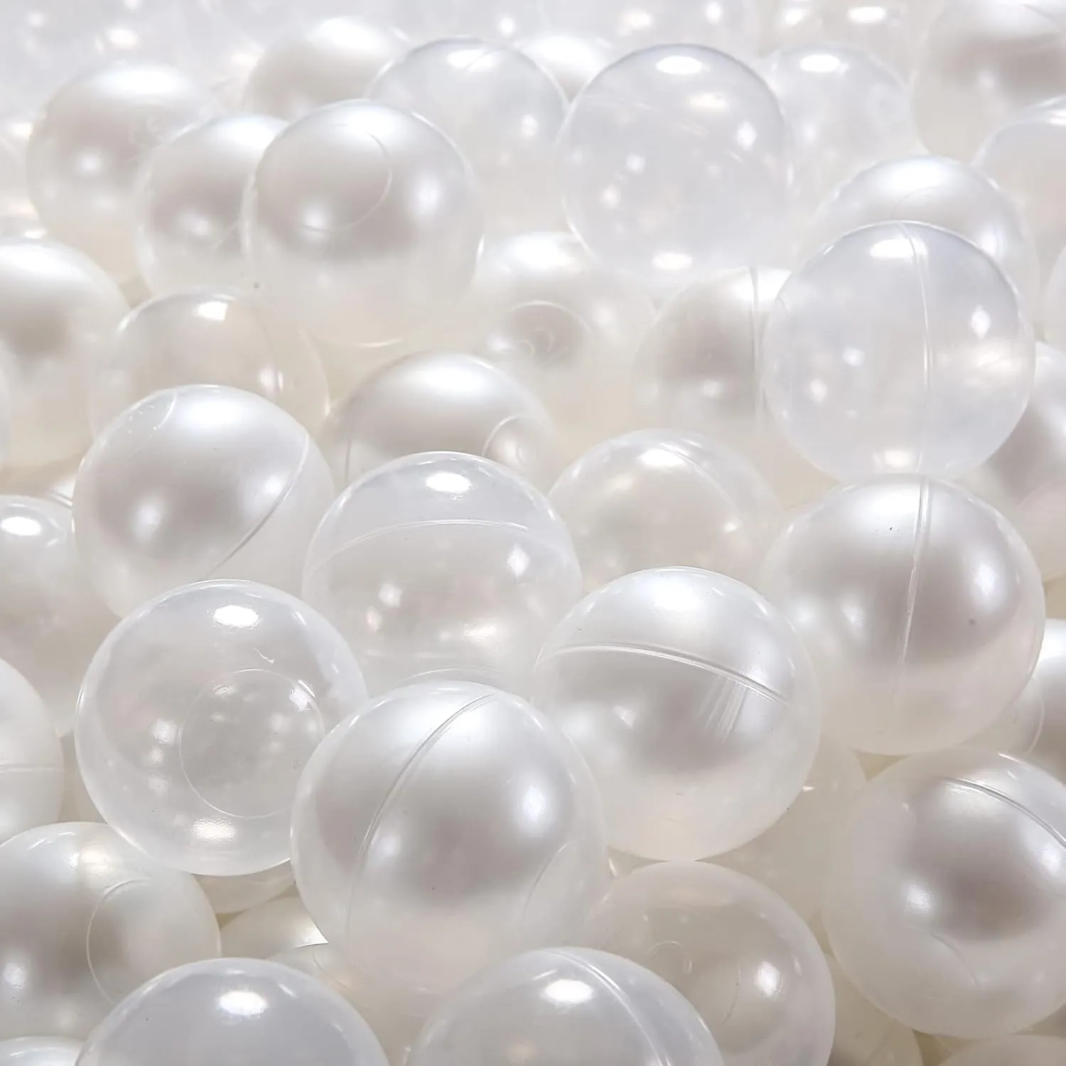 Ball Pit Balls for Kids, Plastic Refill 2.2 Inch Balls, 100 Pack, Bright Colors, Phthalate and BPA Free, Includes a Reusable Storage Bag with Zipper
