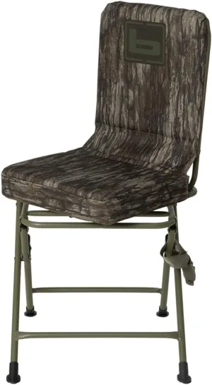 Banded Swivel Blind Chair – 360° Silent Rotation, Adjustable Legs, Padded Seat for Hunting (Realtree Legacy, Tall)