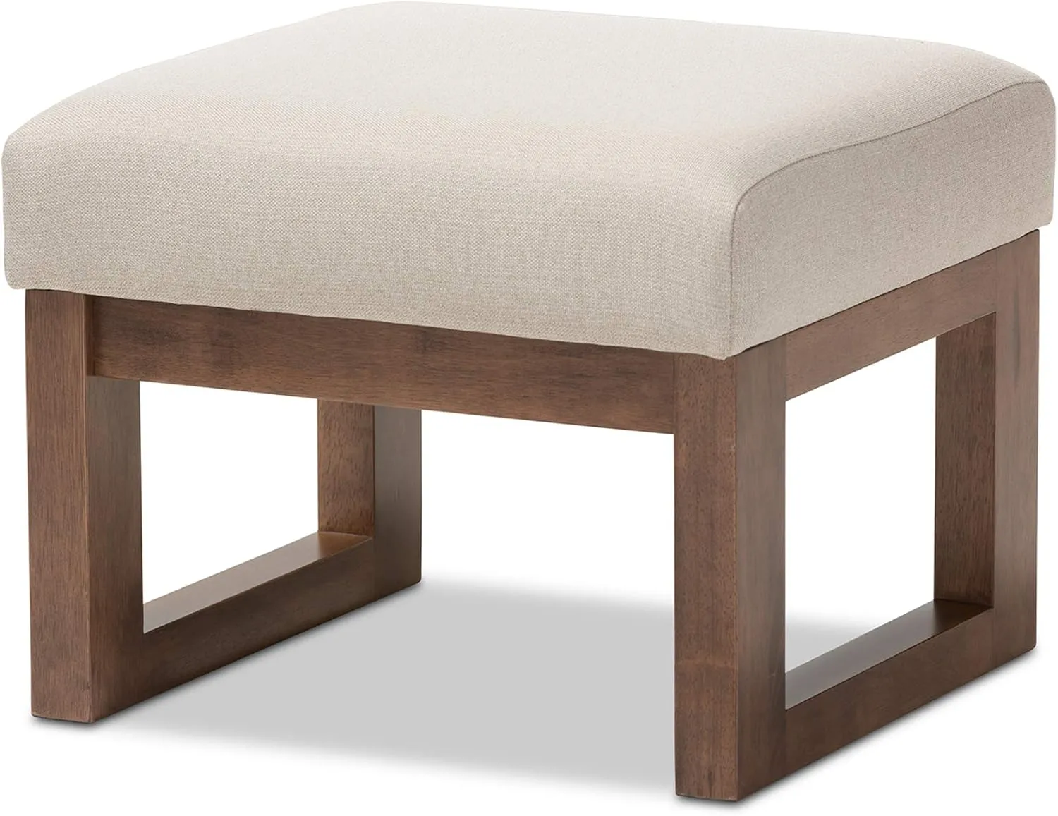 Baxton Studio BBT5200-Light Ottomans, Light Beige