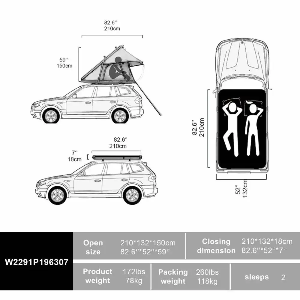 Bayati Rooftop Tent for Cars and SUV's