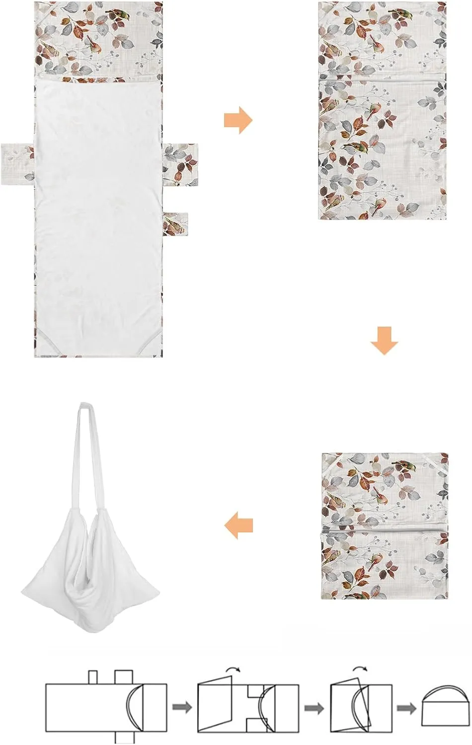 Beach Pool Patio Lounge Chaise Chair Cover Towel with Pockets,Botanical Eucalyptus Absorbent & Quick Dry Microfiber Towel Cover Bag Summer Travel Accessories Fall Winter Leaves Animal Bird