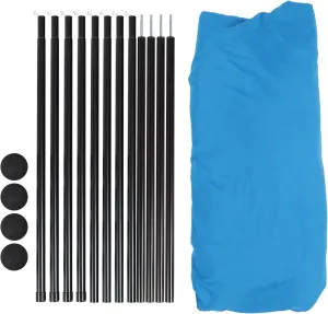Beach Store, 4 UPF50 Poles Light Spacious Shach Sun Sun Shelter Stable with Camping Bag (Blue)