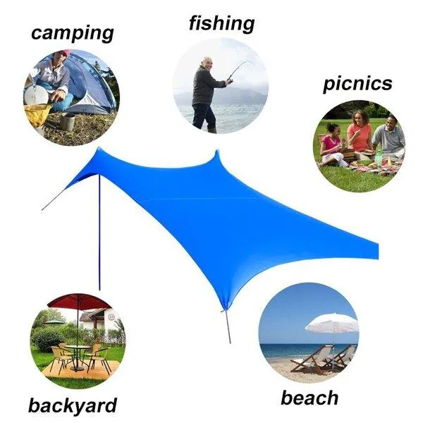 Beach Sunshade Beach Tent- Perfect Sun Shelter-beach Shade Tent