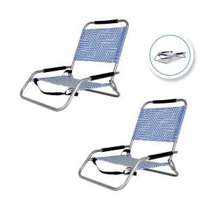 Beach Unique Makena Foldable 2pc Chair Lazy Dayz - Special edition