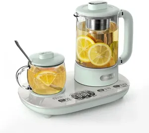 Bear YSH-C06N1 Health Pot, Electric Kettle with Cup Warmer, Glass Kettle for Coffe Tea with Infuser, Pre-set, Temperature Control, 300ml & 600ml