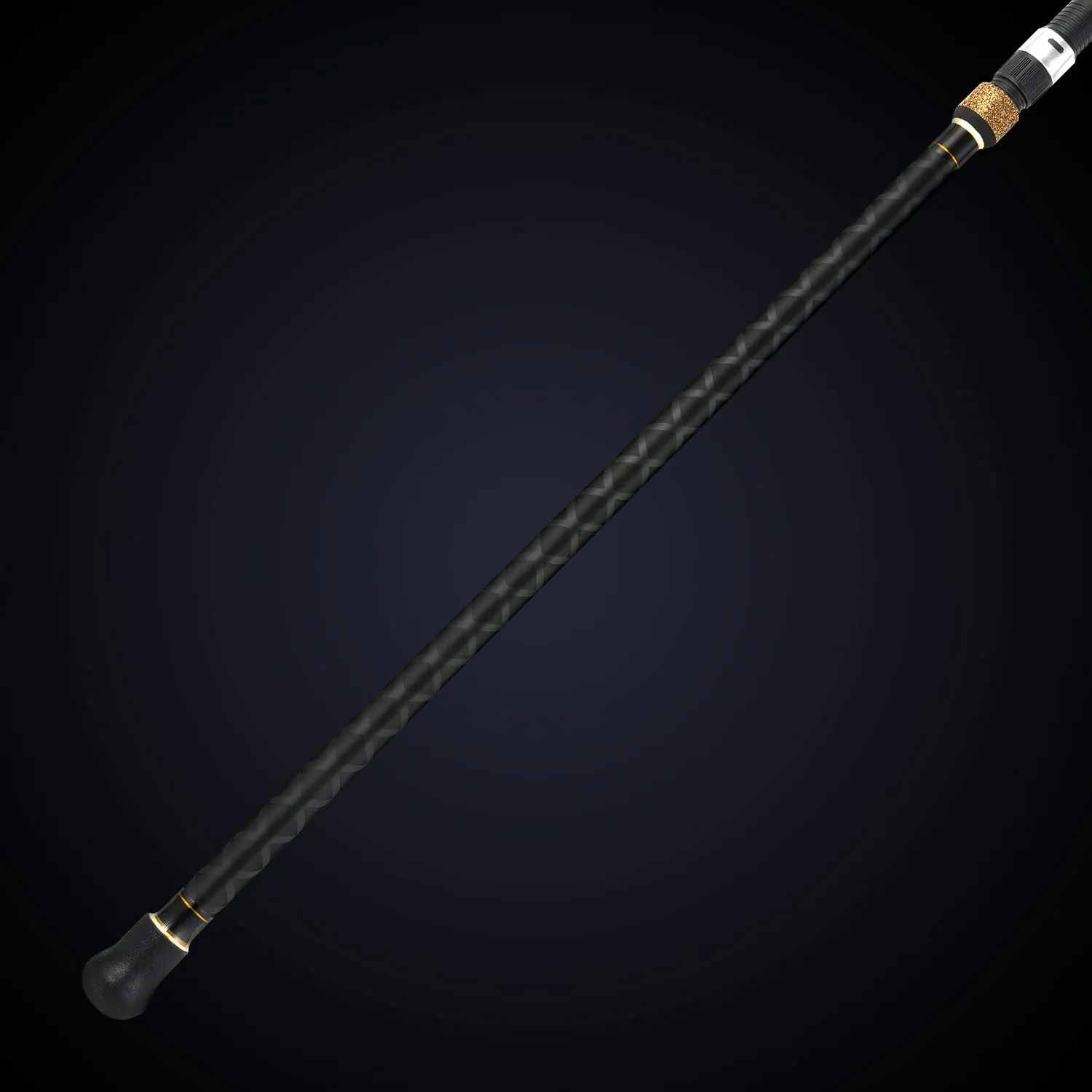 Berrypro Surf Spinning & Casting Fishing Rod Carbon Fiber Travel Fishing Rod(9-Feet & 10-Feet & 12-Feet & 13.3-Feet)