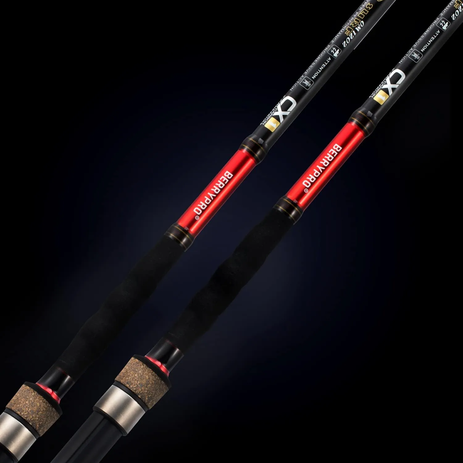 BERRYPRO Surf Spinning Rod Full Carbon Surf Fishing Rod Meduim Action Surf Rod (9'/10'/10'6''/11'/12'/13'3'')