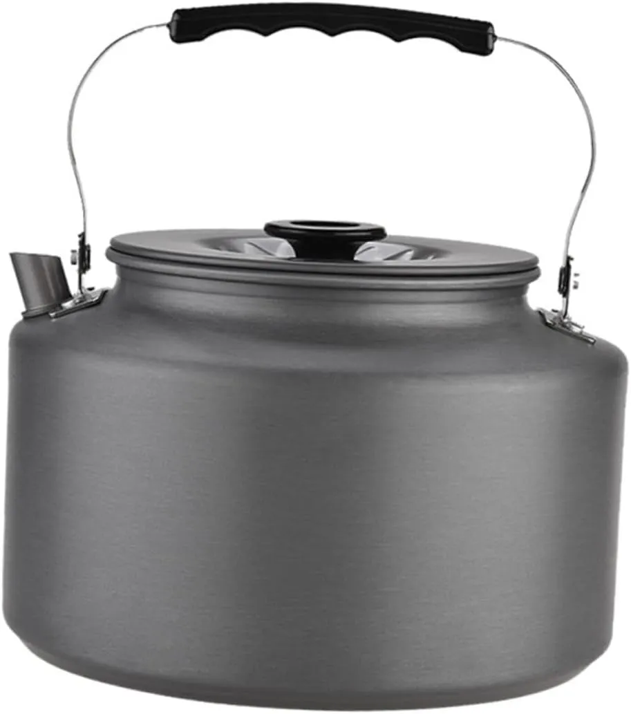 BESPORTBLE 2l Outdoor Tea Pot Boiling Kettle for Camping Easy to Clean Compact Design Heat-insulated Handle