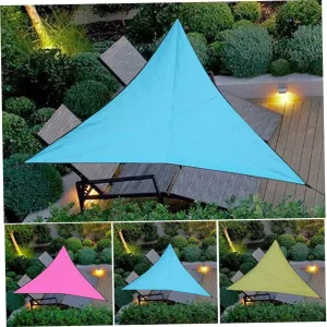 BESPORTBLE Triangle Tarp Multifunctional Outdoor Canopy Tent for Camping Picnic Backyard Use Includes Ropes Sky- Easy to Install Portable Storage Bag