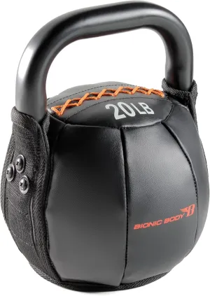 BIONIC BODY by Marcy Soft Kettlebell with Handle for Weightlifting, Conditioning, Strength and core Training