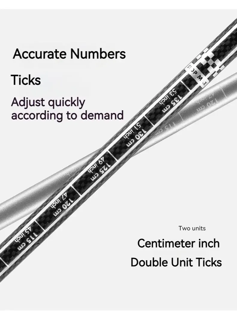 Blackdog Carbon Mountaineering Stick Portable Lightweight Aluminum Carbon Walking Sticks Trekking Pole Telescopic Hiking Canes Adjustable 3-Section Collapsible Staff