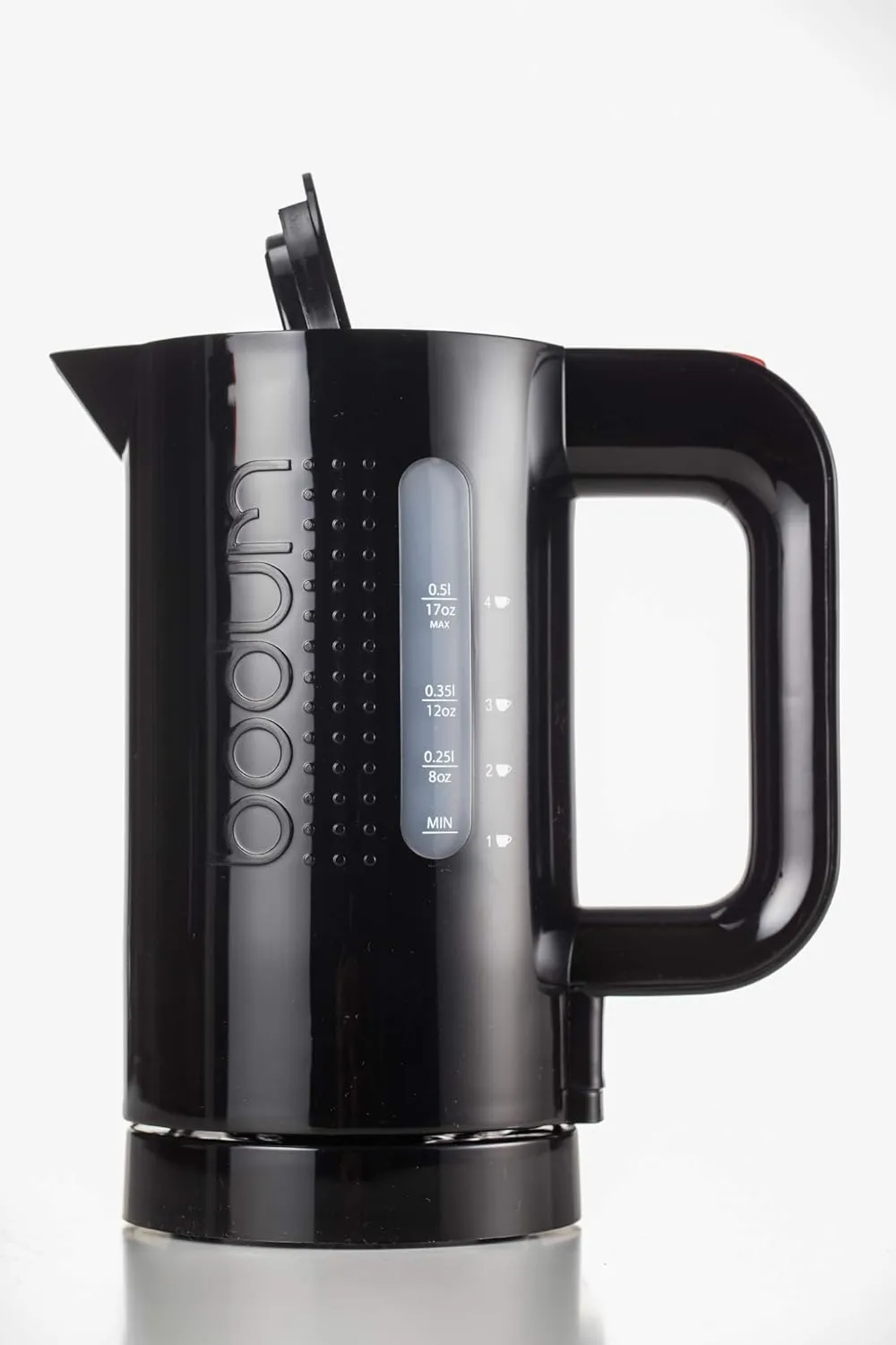 Bodum 17oz Bistro Electric Water Kettle For Coffee & Tea, BPA-Free Plastic, Rapid-Boil, Auto Shut-Off, Black