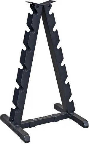 Body-Solid (GDR44B) Vertical Dumbbell Rack - Compact 6 Pair Hex Weight Stand for Home Gym - Heavy-Duty Steel Storage Rack
