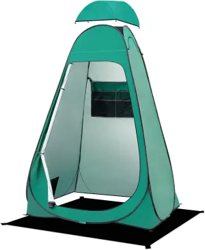 BRIAN & DANY Pop Up Shower Tent, Portable Privacy Camping Changing Tent, Camp Toilet Bathroom Pod with Rain Shelter & Windows, UPF 50  & Waterproof, 47.2" x 47.2" x 74.8"
