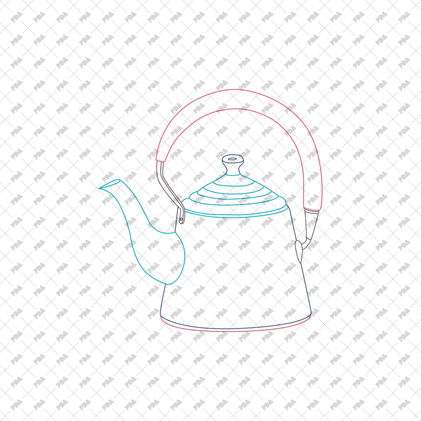 CAD Vector PNG Coffee Gadgets