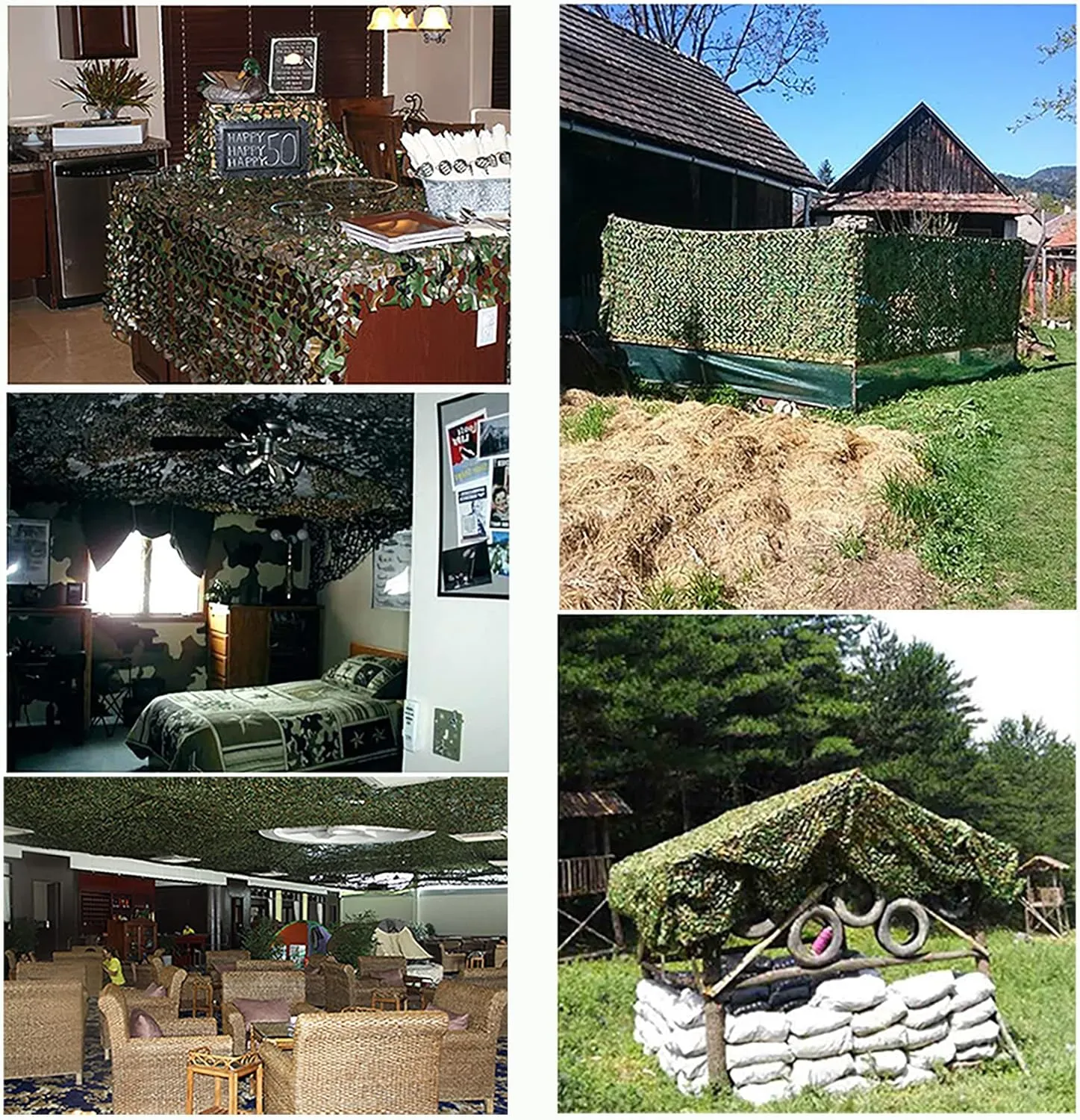 Camouflage Net Camo Netting Courtyard Decor Blinds for Photo Camp Sunshade Factory Farm Shelter Car Concealment Exhibit Party Backdrop Canopy Fence Ceiling Curtain Cover Paintball