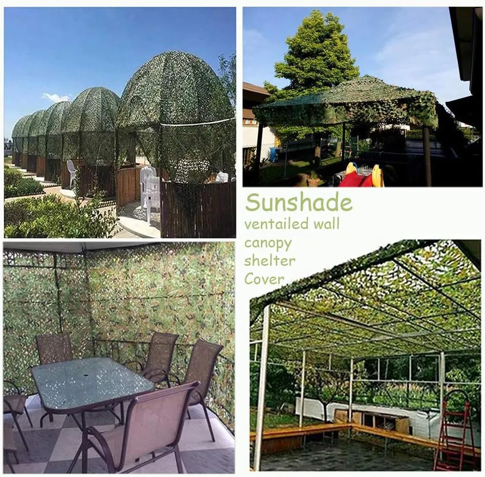 Camouflage Net Camo Netting Courtyard Decor Blinds for Photo Camp Sunshade Factory Farm Shelter Car Concealment Exhibit Party Backdrop Canopy Fence Ceiling Curtain Cover Paintball