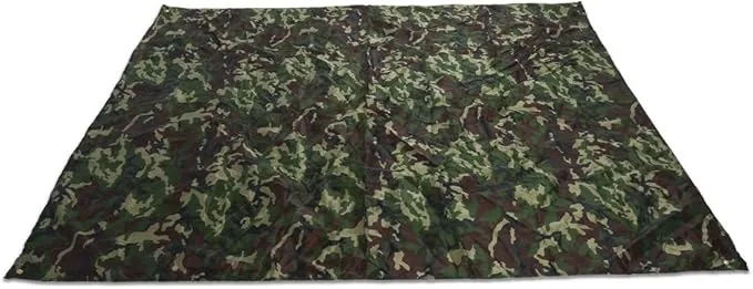 Camouflage Tent Tarp, Portable Rainproof Tent Tarp Camping Tent Tarp Shelter for for Outdoor Hiking Hunting