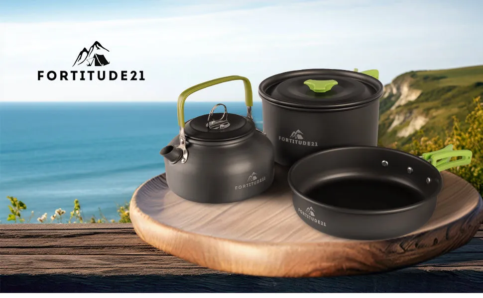 Camping Cookware Set - 19pcs Lightweight Backpacking Cookware w/ Pots,Pans,Utensils