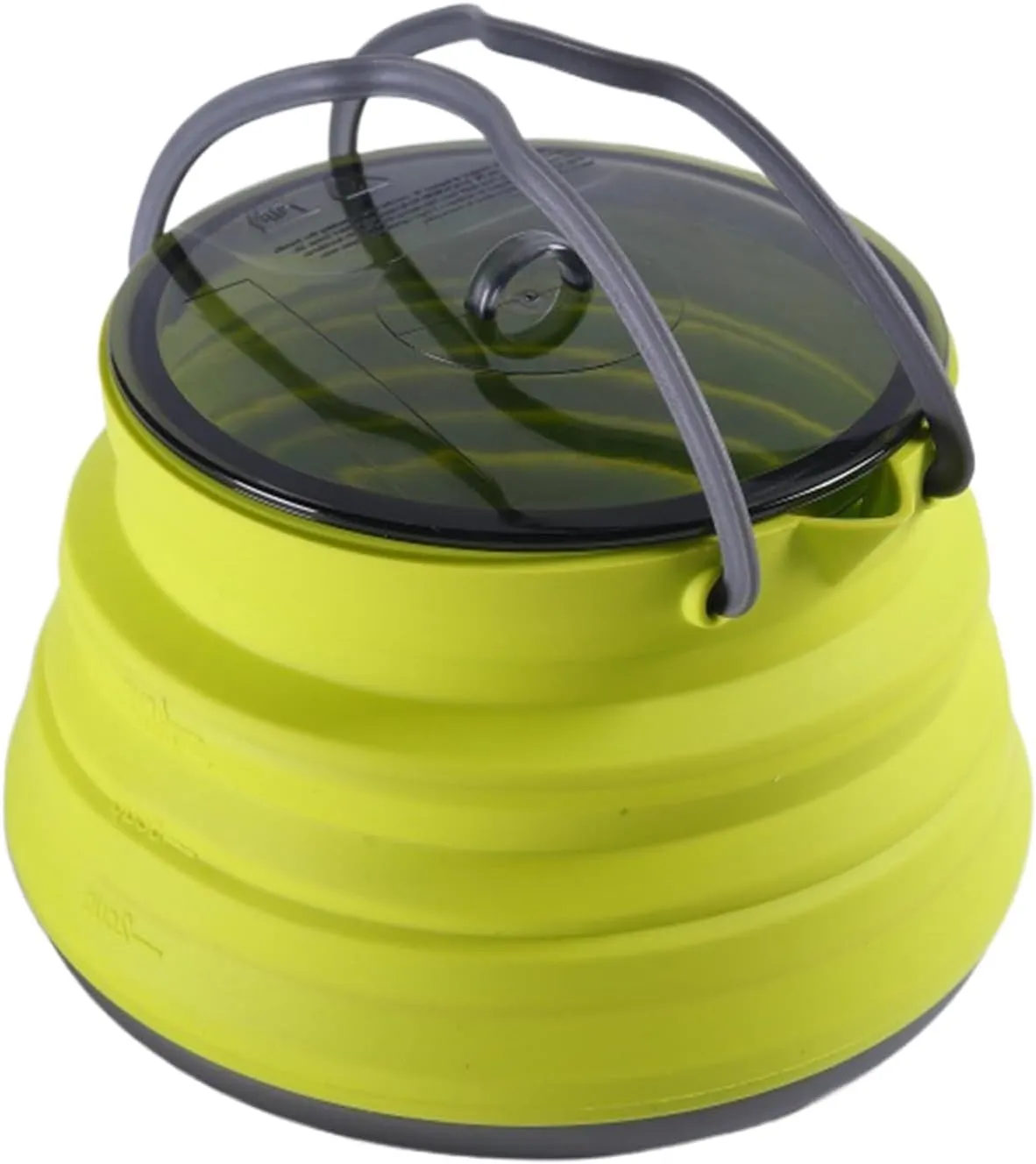 Camping Kettle- 230g Portable Silicone Camping Cook Pot | Foldable Camping Pot | Large Capacity Water Cookware | Water Boiler And Warmer | Kettle For Travel | Kitchen Tool For Hiking Traveling Outdoor