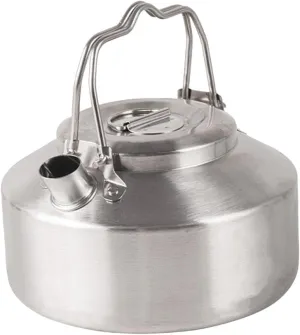 Camping Kettle Stainless Steel 1.0L Portable Lightweight for Open Fire Mini