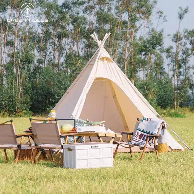 Camping Pyramid Rainproof Oxford Cloth Canopy Tent