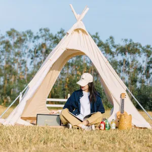 Camping Pyramid Rainproof Oxford Cloth Canopy Tent