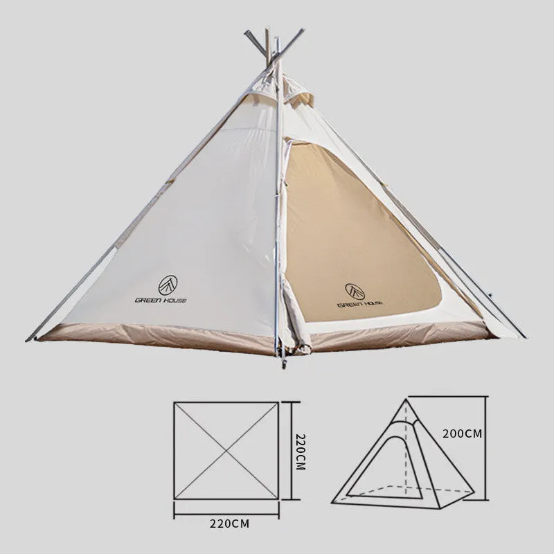 Camping Pyramid Rainproof Oxford Cloth Canopy Tent