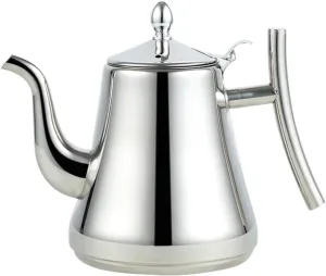 Camping Teapot, Tea Kettle with Infusers for Stove Top Stainless Steel Teapot Premium Gooseneck Tea Pot, Coffee Kettle(1L)