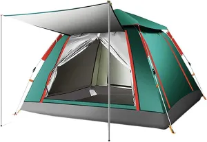 Camping Tent Rainproof Multifunction Folding Automatic Outdoor Thick Family Tents 5-8 Person (M?rkgr?n 3/4 Person)