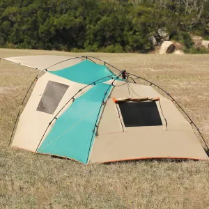 Camping Tent Tents for Family 3-4 Person,Entrance Hall Living Room Bedroom,Pop Up Tent Canopy Tent,with Storage Bag Accessories, Khaki Green