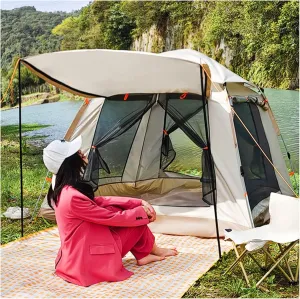 Camping Tents Family 4 People, Tents for Camping Firm and Stable Instant Dome Tent for Camping