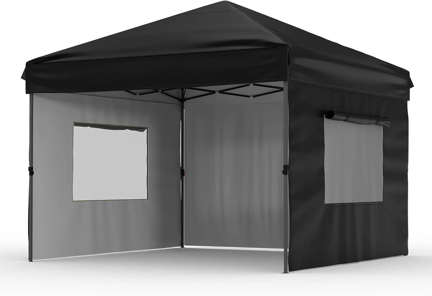 Canopy Tent 10x10 Easy Pop Up, Outdoor Shade Instant Canopy Tents, Comercial Instant Heavy DutyCanopy Pop Up Tent with 3 Sidewalls
