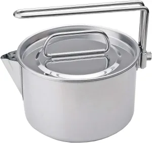 Captain Stag M-7296 Camping Kettle Cooker, 5.5 inches (14 cm), 0.5 gal (1.3 L)