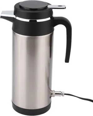 Car Kettle Boiler Sunsbell 1200ml Car Heating Travel Cup Stainless Steel Mug Car with DC 12V for Car