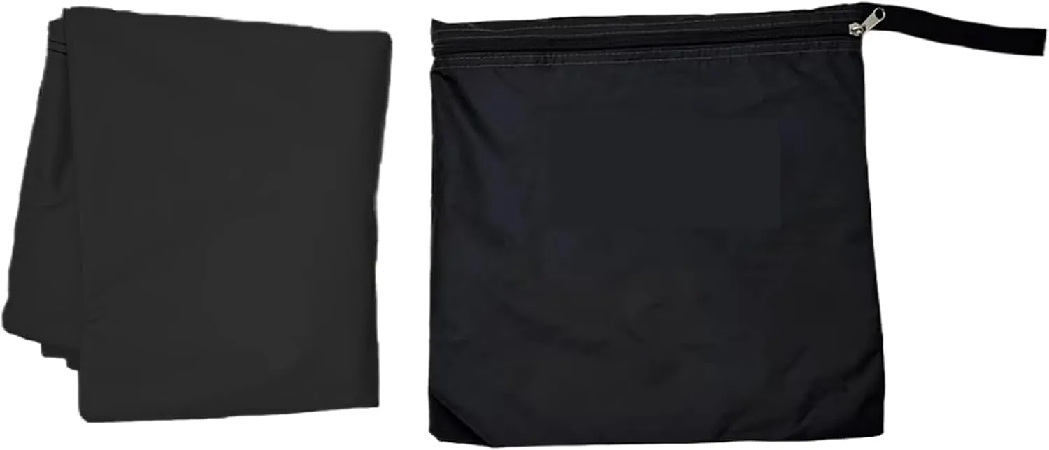 Car Side Awning Black Coating Tarp with Suction Cup Anchor Outdoor Camping Tourist Tent Shade Waterproof(Black tarp Cloth)