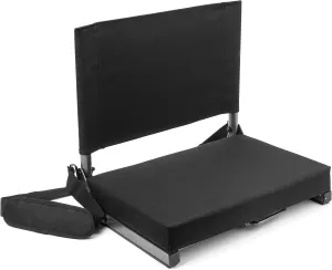 Cascade Mountain Tech Deluxe Stadium Seat, One Size, Black Ultra Padded