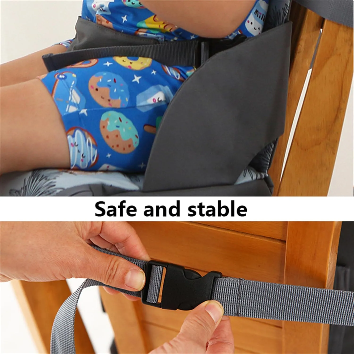 Chair Pad to Raise Seat Height, Dining Table Chair Seat Protector, Large Capacity Mommy Bag Shoulder Diaper Bag (Jungle Animals,Standard)