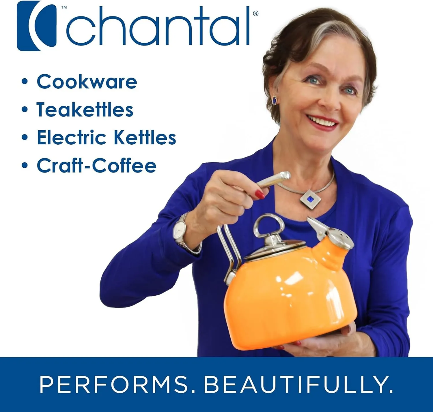 Chantal Oslo Cordless Electric Kettle (Blue Cove)