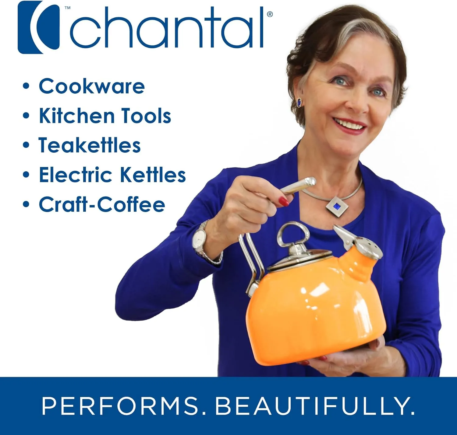 Chantal Oslo Cordless Electric Kettle (White)