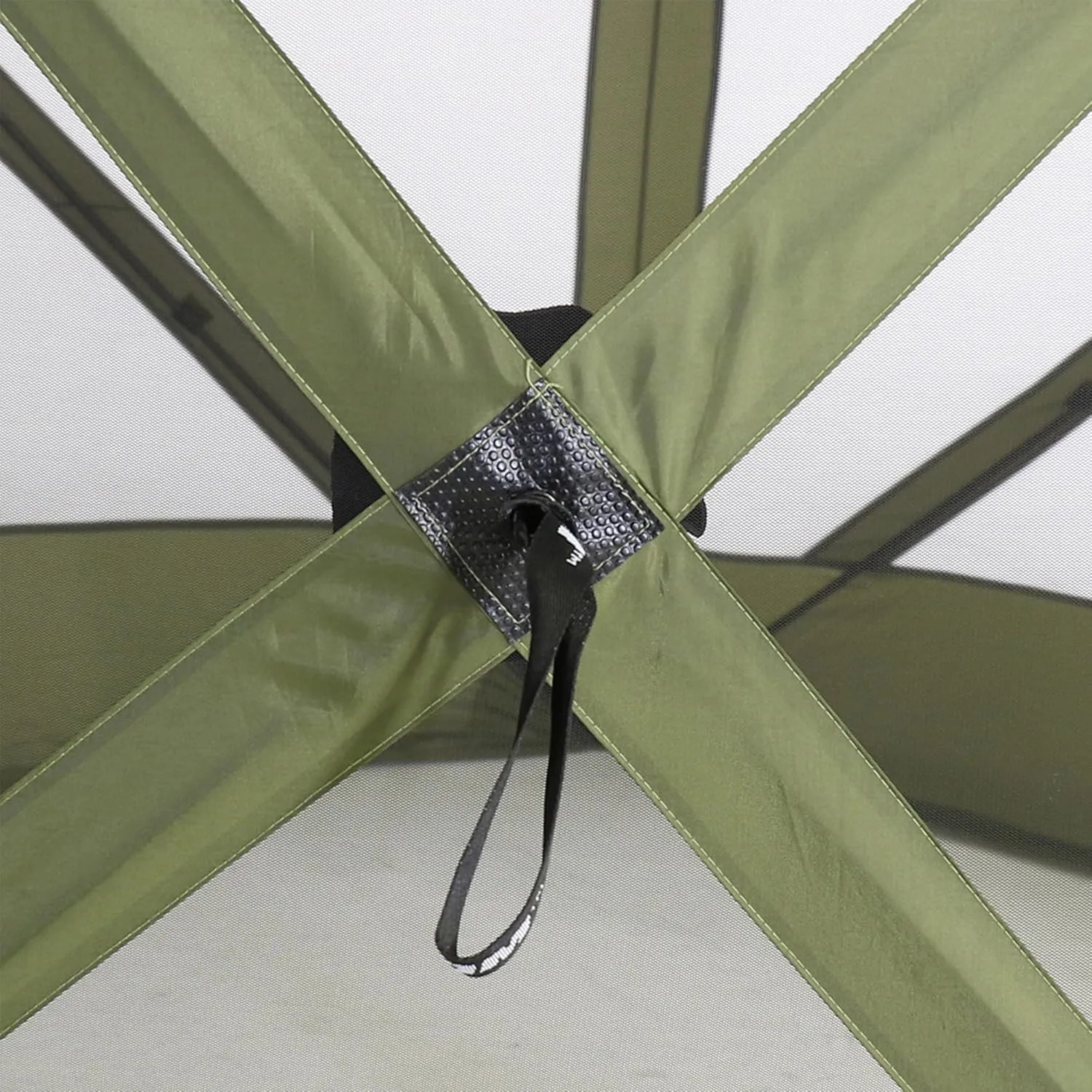 CLAM Pop Up Screen Tent, Outdoor Camping Gazebo Canopy, Traveler, 6' x 6', Green