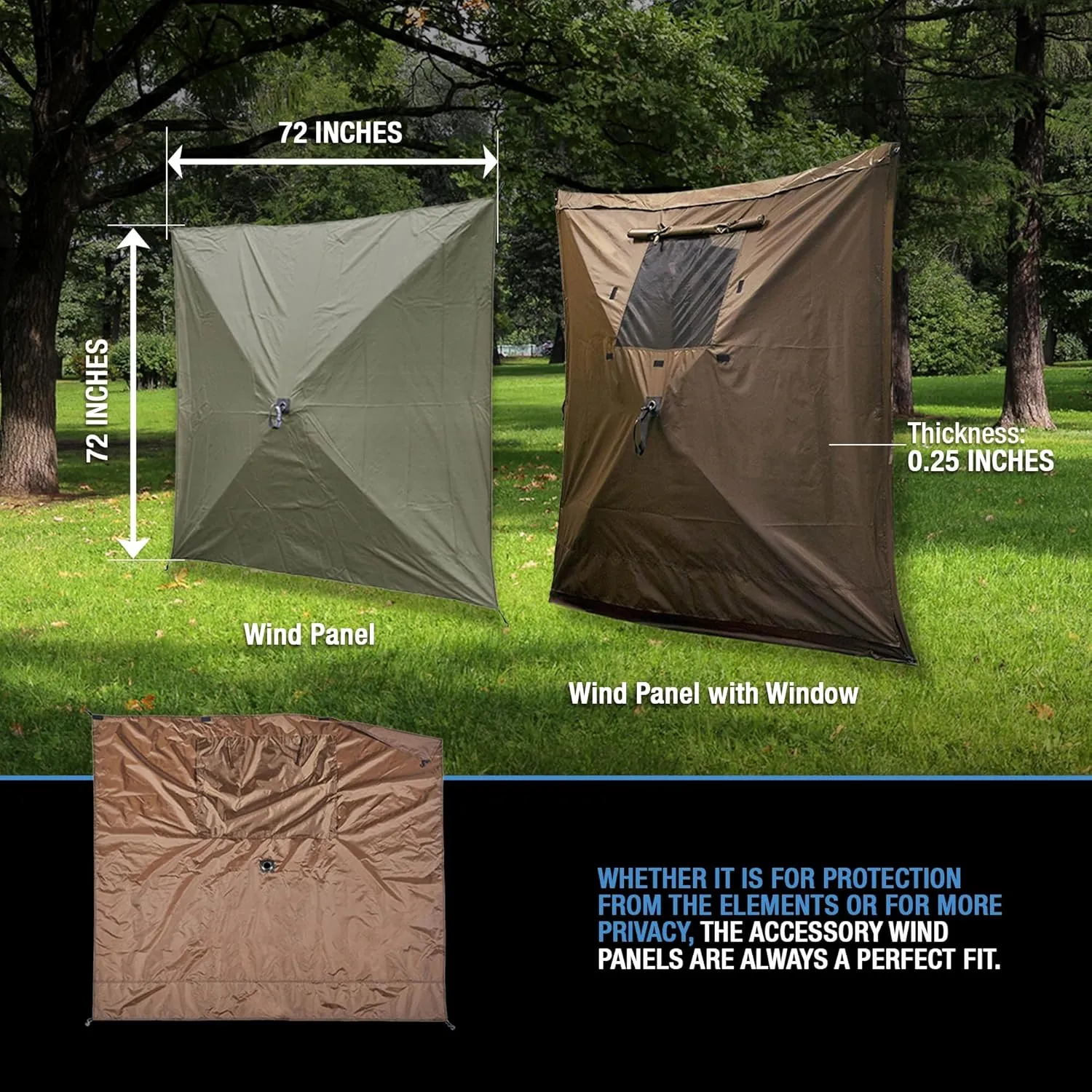 CLAM Quick Set Venture 9 x 9 Ft Portable Outdoor Camping Canopy Shelter, Tan   Clam Quick-Set Screen Hub Tent, Accessory Only, Tan (2 Pack)